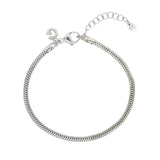 Men's silver snake bracelet