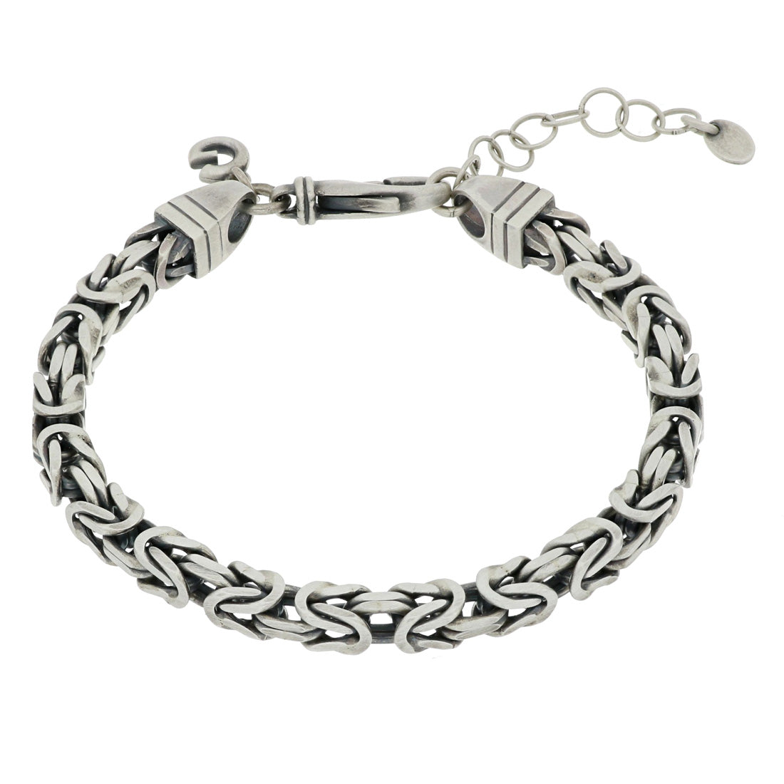 Bracciale Uomo E Donna In Argento 925 Con Catena Bizantina 3,5 Mm - Lunghezze 17,8 - 22,9 Cm - Gioiello Unisex Elegante