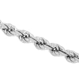 Bracciale corda uomo in argento