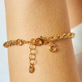 Bracciale cordina in oro placcato