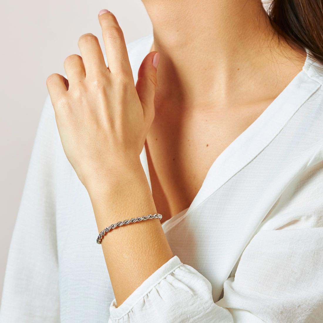 Bracciale cordina in oro placcato