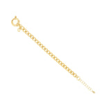Bracciale grumetta bombato placcato oro