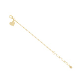 Children's bracelet with heart charm 2-8 years