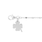 Baby bracelet with four-leaf clover charm 0-2 years