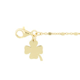 Children's bracelet with four-leaf clover charm 2-8 years