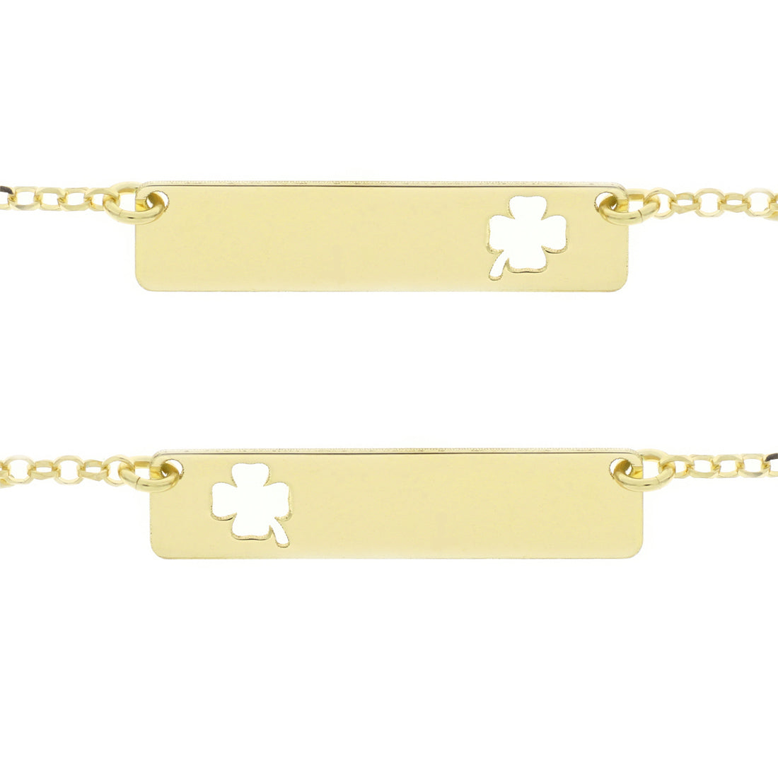 Bracciale LIKGREAT Con Quadrifoglio E Cuore – Doppia Catena Regolabile In Acciaio Inox, Ciondolo Portafortuna, Per Donna - 3