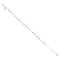 Bracciale in argento con perline grigio cangiante