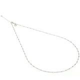 Collana leggera in argento con piccoli dadini