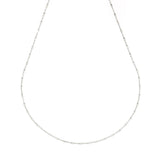 Collana basic argento con piccoli dadini