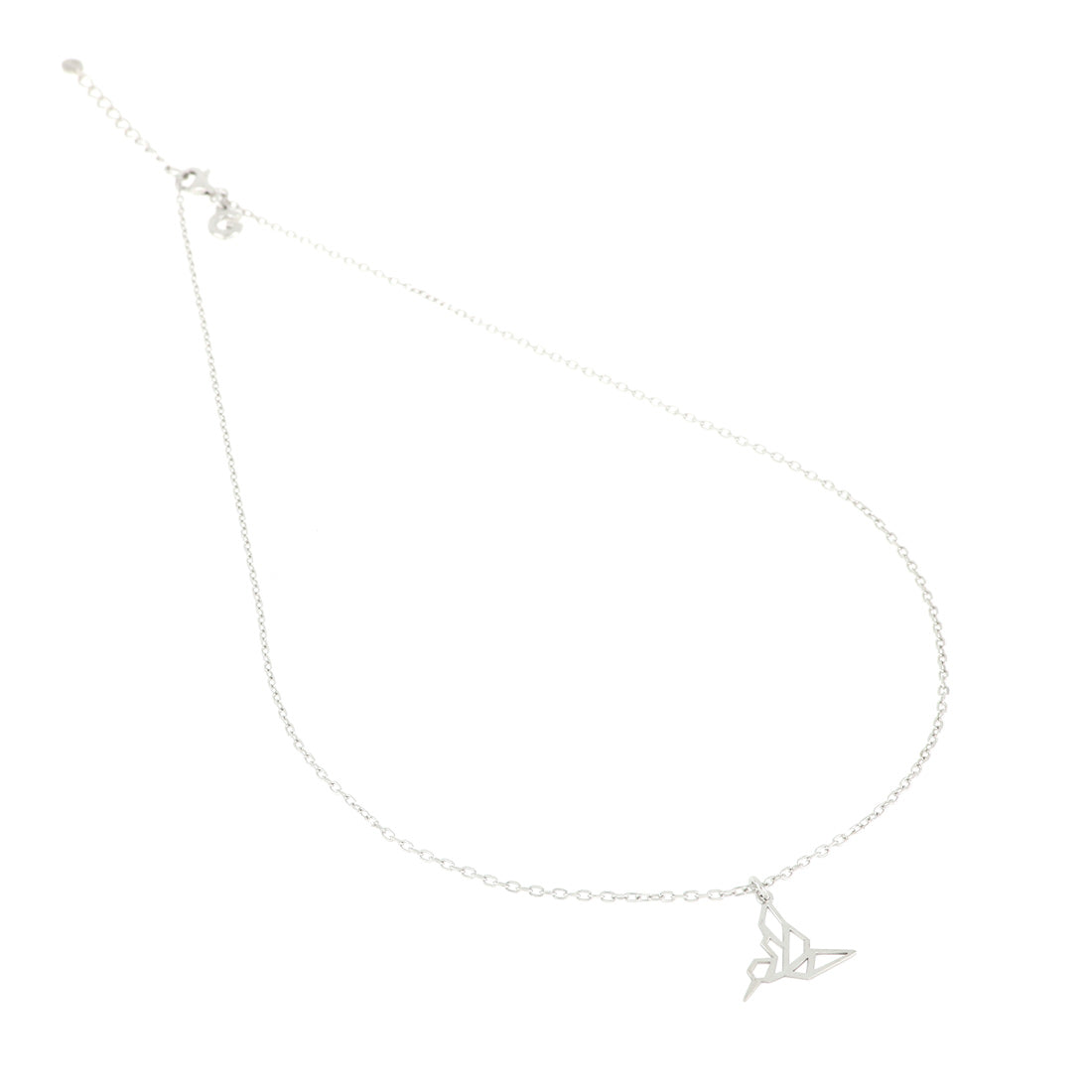 Collana con pendente colibrì in argento