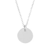 Personalized Disc Pendant Necklace