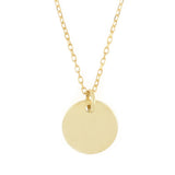 Personalized Disc Pendant Necklace