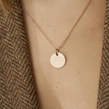 Personalized Disc Pendant Necklace