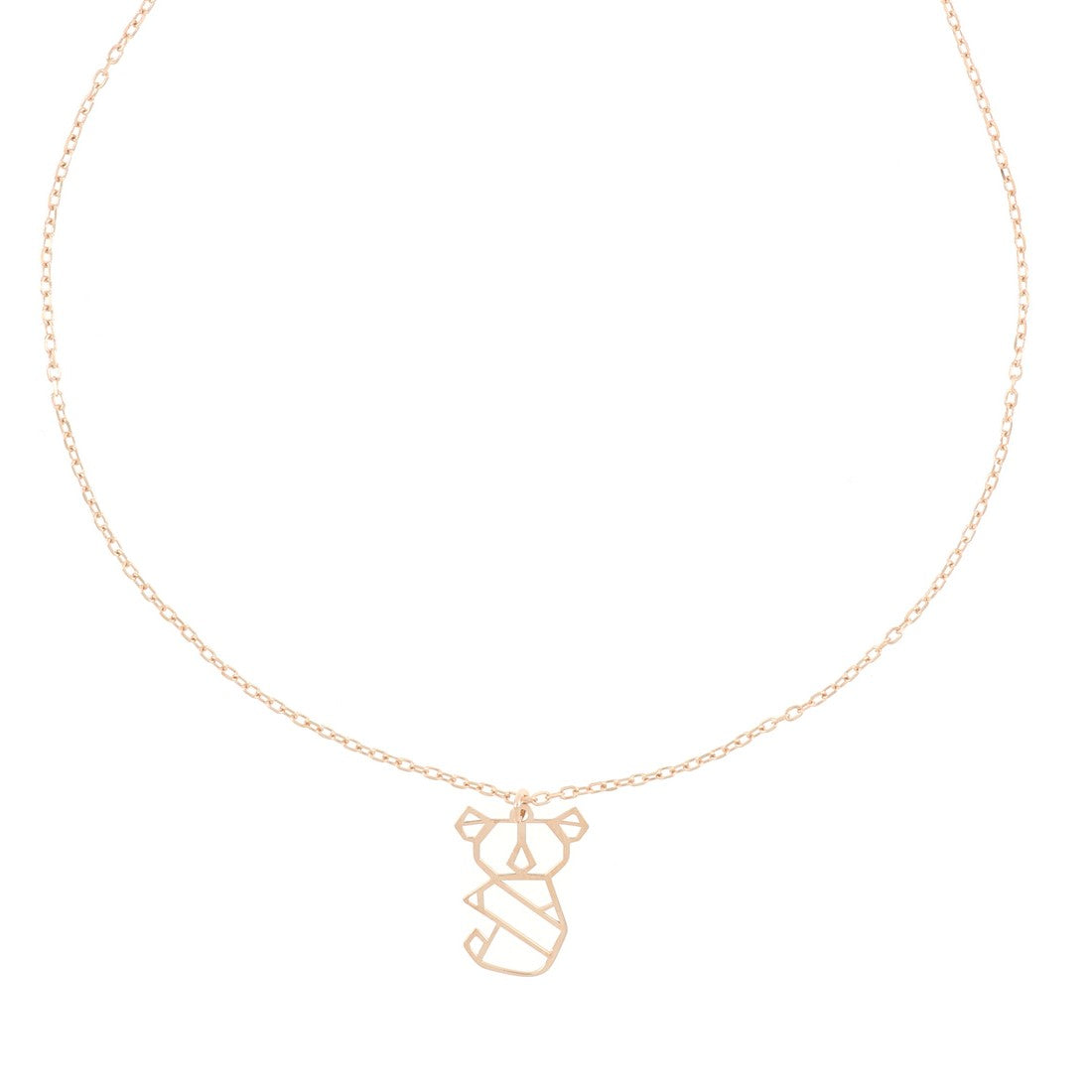 Collana con ciondolo koala in oro rosa
