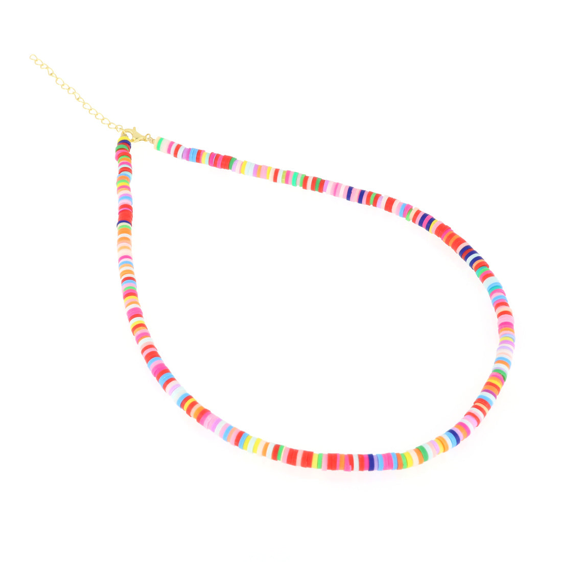 Collana con perline colorate arcobaleno
