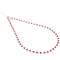Collana rosario rosso in argento 925