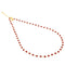 Collana oro con rosario rosso