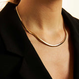 Big snake necklace and bracelet set