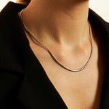 Set collana e bracciale snake soft