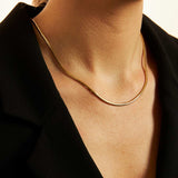 Set collana e bracciale snake soft