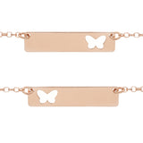 Butterfly Plate Necklace
