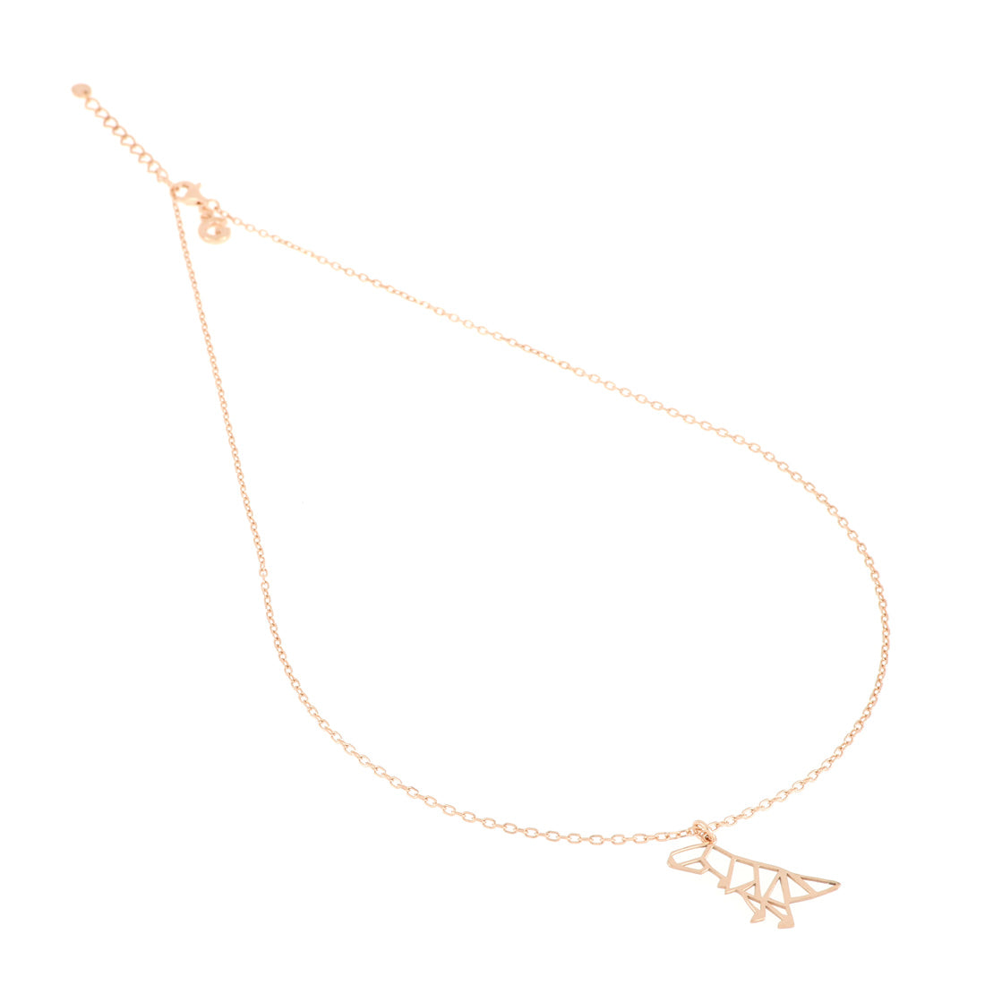 Collana con dinosauro oro rosa