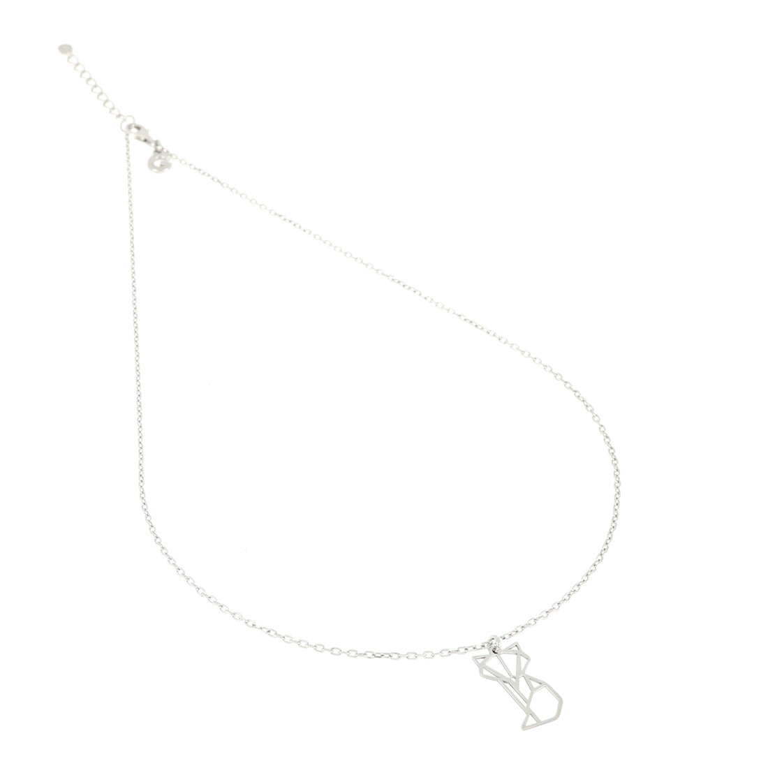 Collana con pendente volpe in argento 925