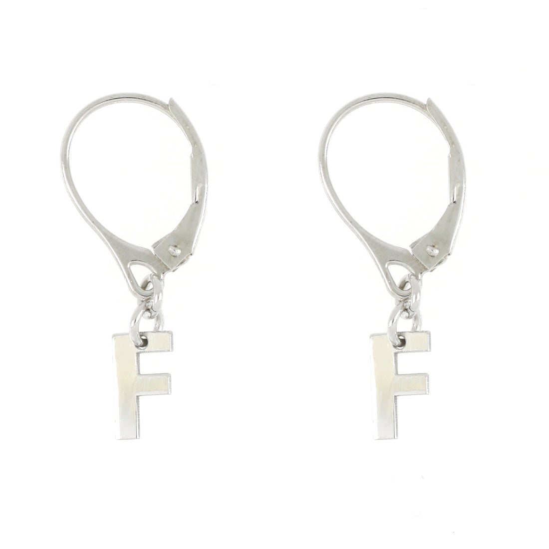 Orecchini in argento con lettere personalizzabili