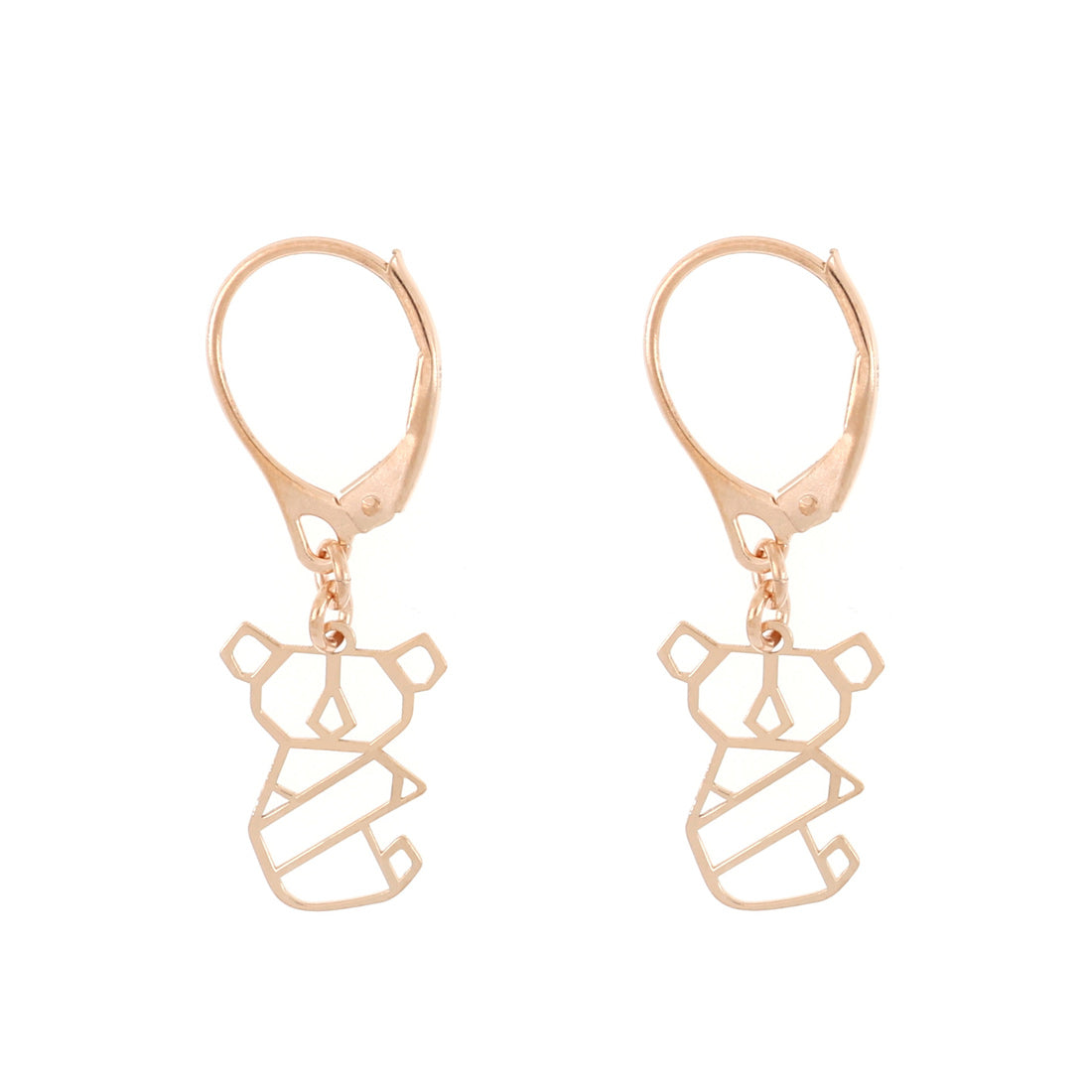 Orecchini con koala in oro rosa