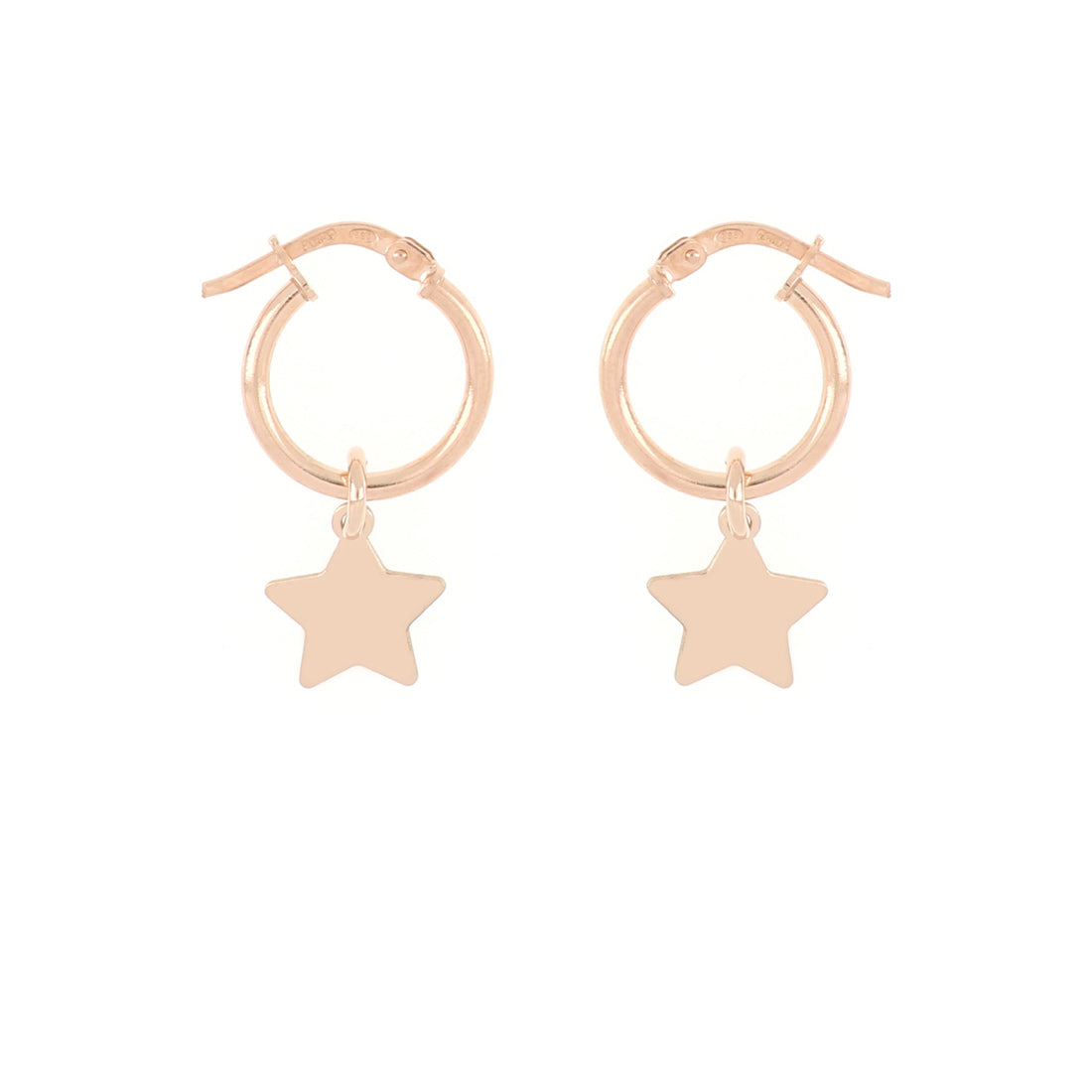 Orecchini donna cerchio con stellina